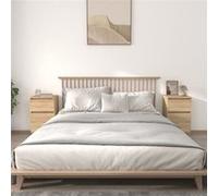 vidaXL Tables de Chevet 2 pcs, Armoires de Nuit avec Rangement, Armoires de Lit, Tables de Nuit, Meubles de Chambre à Coucher, Scandinave, Chêne Sonoma chêne G