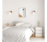 vidaXL Tables de chevet 2 pcs Blanc 40x29,5x64 cm Bois de pin solide