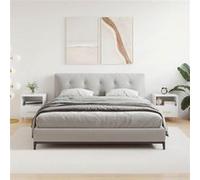 VidaXL Tables de chevet - Blanc