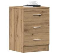 vidaXL Tables de Chevet 2 pcs chêne Artisanal 38x35x55 cm, Meuble de Chevet, Table d'appoint, Armoire de lit, Armoire de Chevet, Table de Nuit