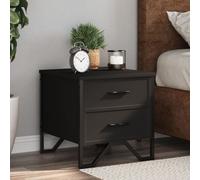 vidaXL Tables de chevet 2 pcs Noir 40 x 30 x 40 cm Aggloméré