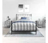 vidaXL Tables de chevet 2 pcs - Sonoma gris