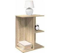 vidaXL Tables de chevet 858655 2 pcs Chêne Sonoma 46,5x29x61 cm Bois ingénierie Marron G