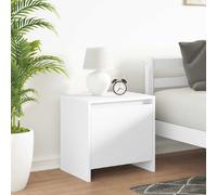vidaXL Tables de chevet - Blanc