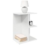 vidaXL Tables de chevet Blanc Bois d'ingénierie