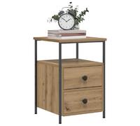 VIDAXL Tables de Chevet Chêne Artisanal