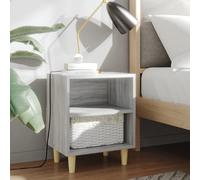 vidaXL Tables de chevet - Gris Sonoma