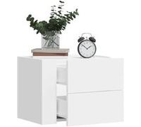 Vidaxl Tables de chevet murales 2 pcs - Blanc