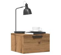 vidaXL Table de chevet murale chêne artisanal 34x30x20 cm – Lot 2 pièces – Flottante