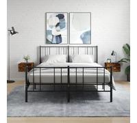 Vidaxl Tables De Chevet Murales 2 Pcs Chêne Fumé 35x35x20 Cm
