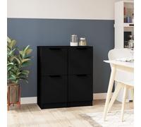 Vidaxl Tables De Chevet Murales 2 Pcs Chêne Sonoma 41,5x36x53 Cm Multicolore