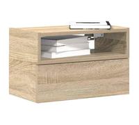 vidaXL Tables de chevet murales 2 pièces chêne sonoma 45x26x28,5 cm