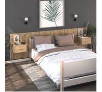 vidaXL Tables de chevet murales 2 pcs Chêne sonoma 810978
