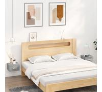 vidaXL 2X Tables de Chevet Murales Tables de Nuit Armoires de Chevet Armoires de Lit Meubles de Chambre à Coucher Intérieur Sonoma Gris 35x35x20 cm