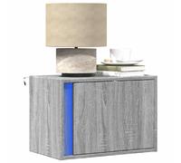 VIDAXL Tables de Chevet murales - Sonoma gris