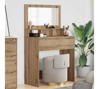 vidaXL Tables de maquillage pour chambre avec tiroir Chêne artisanal