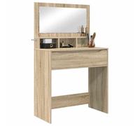 vidaXL Tables de Maquillage pour Chambre avec tiroir Chêne Sonoma, Coiffeuse Moderne, Table de Rangement rectangulaire, tiroirs durables, mobilier Minimaliste pour Soins personnels