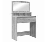 vidaXL Tables de maquillage pour chambre avec tiroir Gris Sonoma