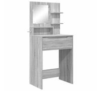 vidaXL Tables de maquillage pour chambre avec tiroir Gris Sonoma