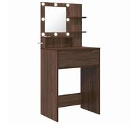 vidaXL Tables de maquillage pour chambre Chêne brun 80 x 39,6 x 135 cm
