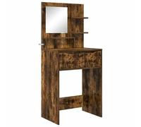 vidaXL Tables de maquillage pour chambre Chêne fumé 80 x 39,6 x 135 cm