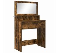 vidaXL Tables de maquillage pour chambre Chêne fumé 80 x 39,6 x 135 cm