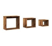 vidaXL Tables gigognes 3 pcs Vieux Bois Bois d'ingénierie, Table, Table de Bout, Table d'appoint, Tables, Tables de Bout, Tables d'appoint