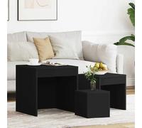 VidaXL Tables gigognes Noir