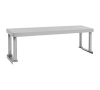 vidaXL Tablette d'extension pour table de travail 120 x 30 x 35 cm Acier inoxydable