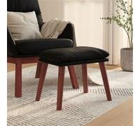 Vidaxl Repose-Pied Noir 45x29,5x39 Cm Similicuir Multicolore
