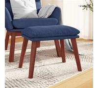vidaXL Tabouret 45x29,5x35 cm tissu bleu341461 Bleu G