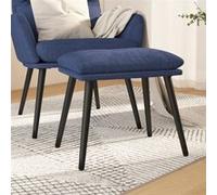Vidaxl Repose-Pied Bleu 45x29,5x39 Cm Tissu Multicolore