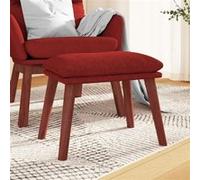 vidaXL Tabouret 45x29,5x35 cm tissu bordeaux341465 Rouge G