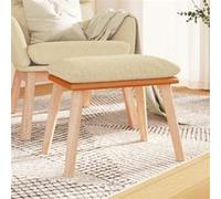 vidaXL Tabouret 45x29,5x35 cm tissu en similicuir crème341448 Crème G