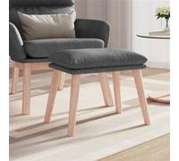 vidaXL Tabouret 45x29,5x35 cm tissu gris clair341424 Gris clair G