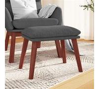 Tabouret 45x29,5x35 cm tissu gris foncé341458