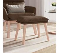 vidaXL Repose-pied Marron 45x29,5x35 cm Tissu