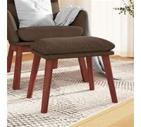vidaXL Tabouret 45x29,5x35 cm tissu marron341460 Marron G