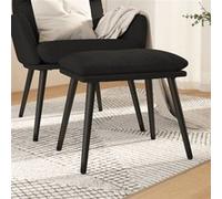 Vidaxl Repose-Pied Noir 45x29,5x39 Cm Tissu Multicolore