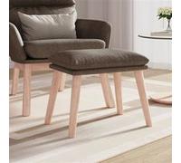 vidaXL Tabouret 45x29,5x35 cm tissu taupe341433 Taupe G
