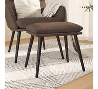 Tabouret 45x29,5x35 cm tissu taupe341502