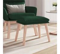 Tabouret 45x29,5x35 cm tissu vert foncé341429