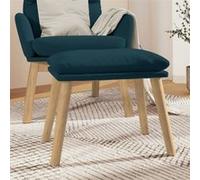 Tabouret 45x29,5x35 cm velours bleu341445