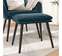 vidaXL Tabouret 45x29,5x35 cm velours bleu341514 Bleu G