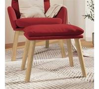 vidaXL Tabouret 45x29,5x35 cm velours bordeaux341440 Rouge G