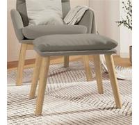Tabouret 45x29,5x35 cm velours gris clair341435