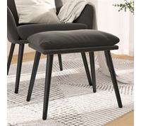vidaXL Tabouret 45x29,5x35 cm velours gris foncé341505 Gris foncé G