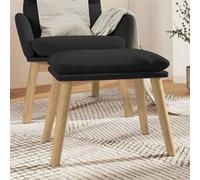 vidaXL Tabouret 45x29,5x35 cm velours noir341441 Noir G