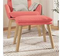 vidaXL Tabouret 45x29,5x35 cm velours roze341439 Rose G