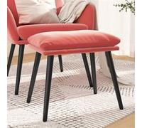 vidaXL Tabouret 45x29,5x35 cm velours roze341508 Rose G